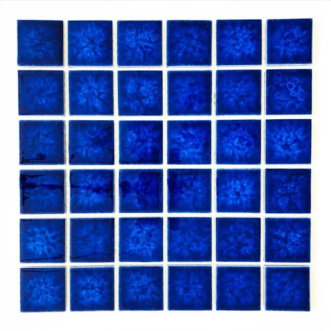 Bathroom Tile/Hotel Tiles 48X48mm Blue Swimming Pool Mosaic Tile Traders Building Material Flooring Tile