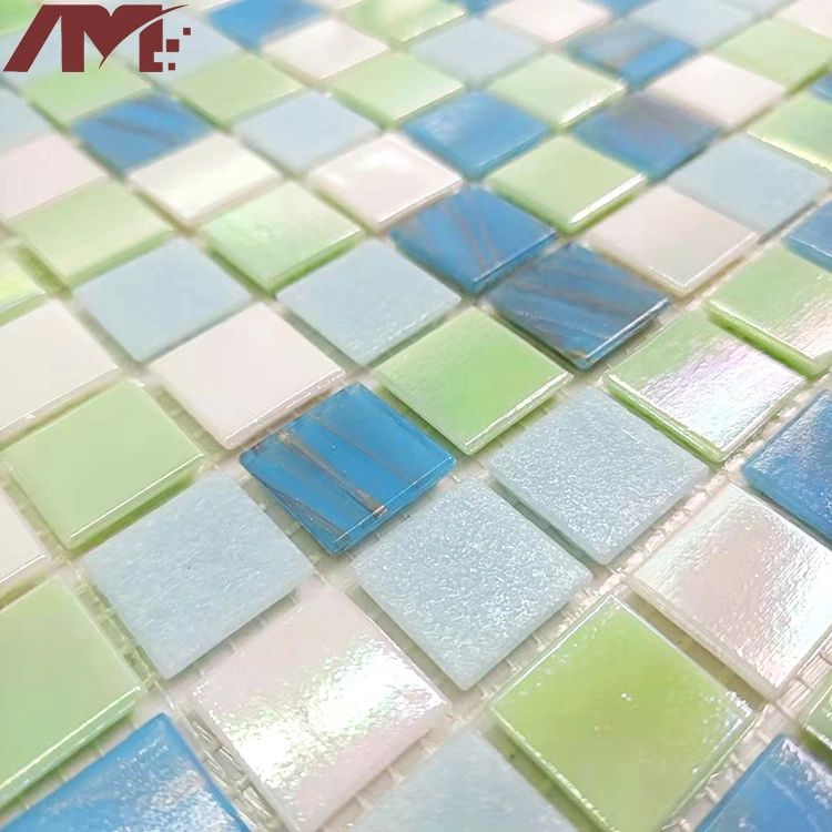 Factory Blue Color Art Wall Floor Swimming Pool Glass Mosaic Ceramics Tiles