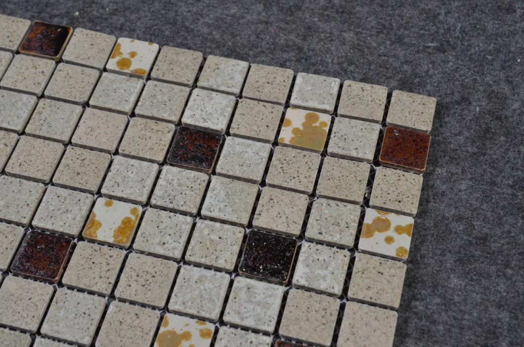 300X300mm Square Shaped Ice Crack Pattern Glazed Ceramic Mosaic Tile