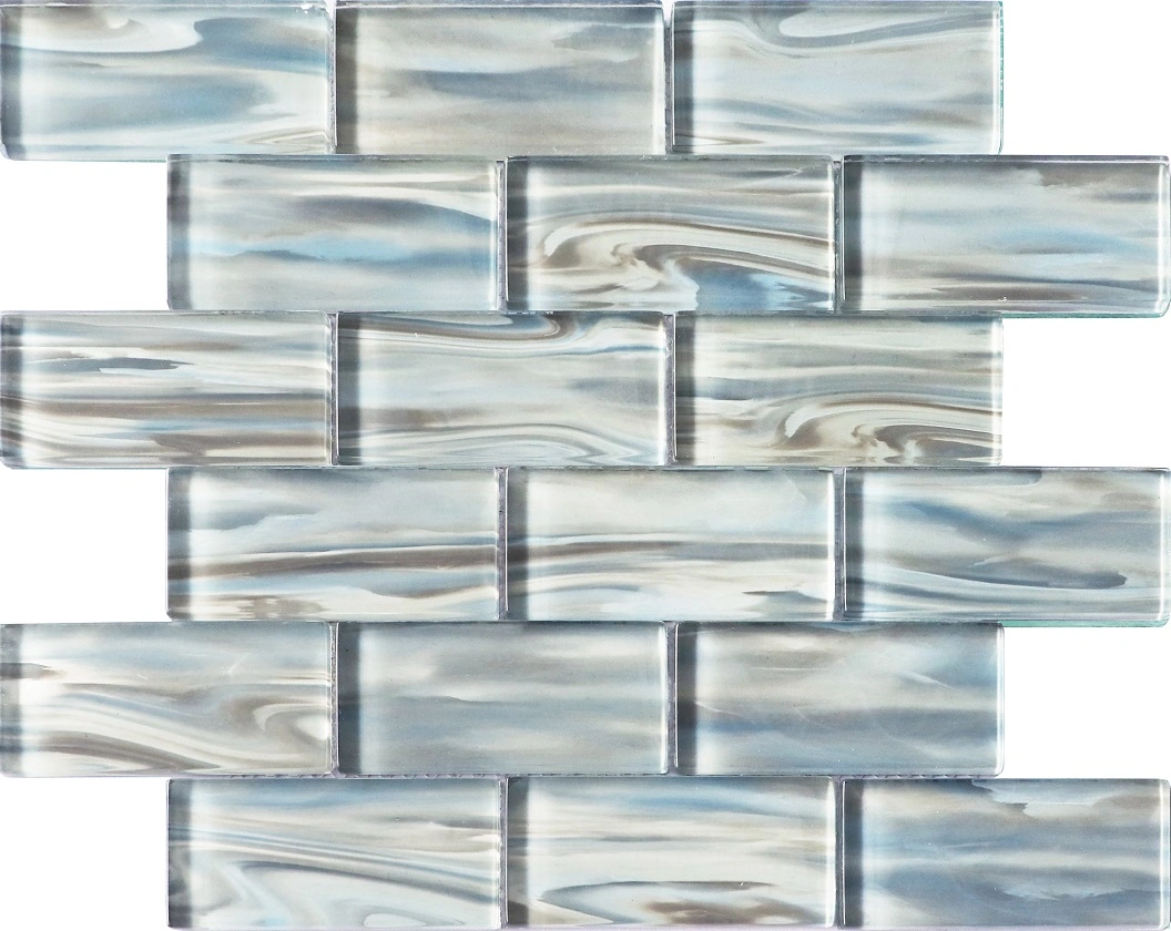 China Customized Supply Glass Tiles Mosaic Decorative Great Price Mosaic Tile Glass Mosaic for Living Room