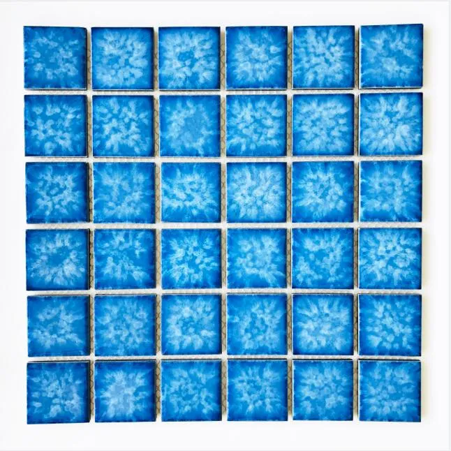 Bathroom Tile/Hotel Tiles 48X48mm Blue Swimming Pool Mosaic Tile Traders Building Material Flooring Tile