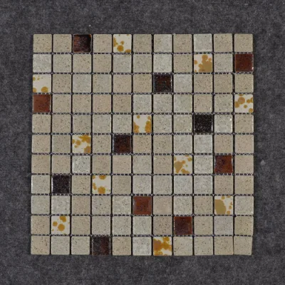300X300mm Square Shaped Ice Crack Pattern Glazed Ceramic Mosaic Tile