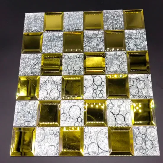 Decorated /Decorative /Design / Shining/Mirror/Glass Mosaic Tile for Wall Decoration