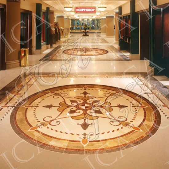 Luxury Style Artistic Pattern Tile Floor Tile Square Stone Mosaic Tile for House Villa