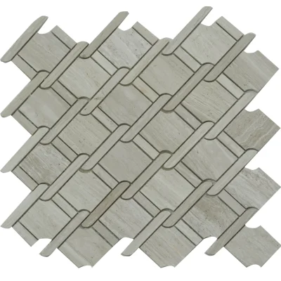 Special Design 315X315mm Weave Shaped Marble Mosaic Tile Price