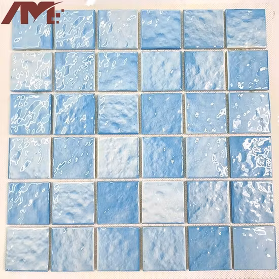 China Crystal Ceramic Swimming Pool Crystal Glass Mosaic Tile