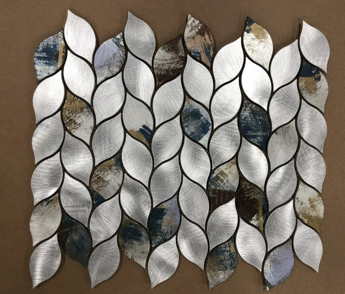 Flower Shaped Metal Stainless Steel Mosaic Wall Tile