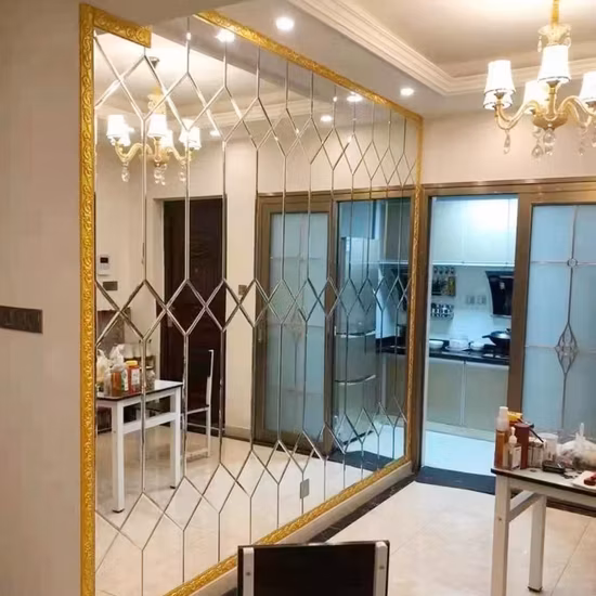 Wholesale Art Glass Beveled Mirror Tile Mirror Glass Mosaic Tile