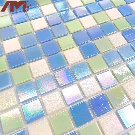 Factory Blue Color Art Wall Floor Swimming Pool Glass Mosaic Ceramics Tiles